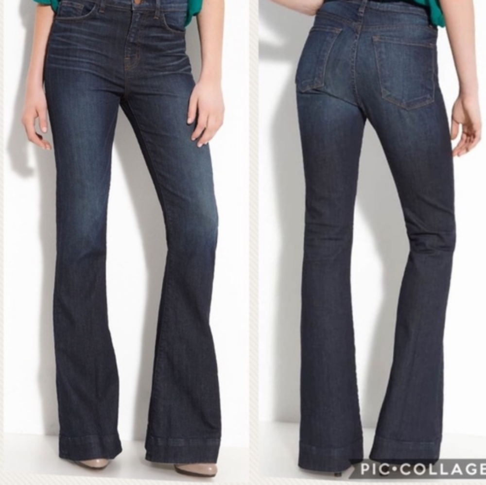 J Brand Bianca High Rise Flares